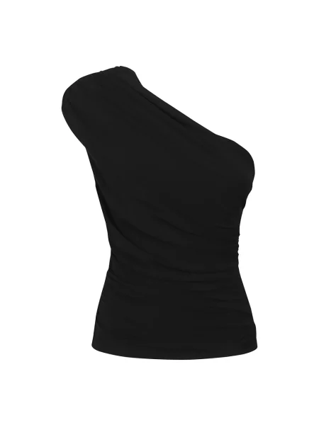 Top Tory Burch szyfonowy czarny