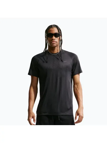 Футболка для бігу Nike Stride Dri-Fit ADV off noir/black чорна