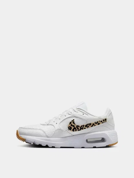 Кожаные кроссовки Nike Air Max белые