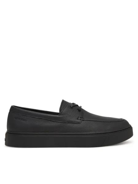 Poltopánky Calvin Klein Hybrid Clean Boat Shoe Lth čierna