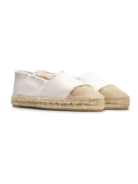 Espadryle Castaner skórzane białe