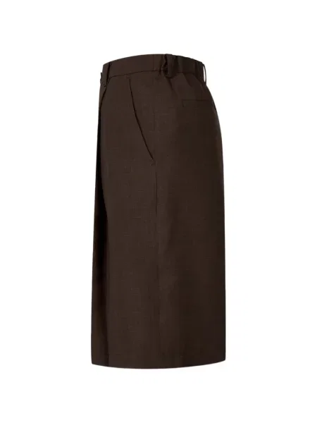 Pantaloni scurți Tomboy plisate maro