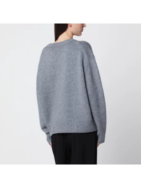 Sweter Almada wełniany szary