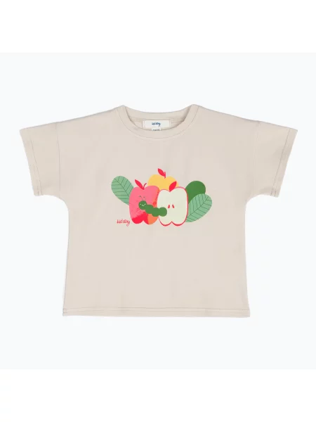 Koszulka dziecięca KID STORY organiczna light sand beżowa