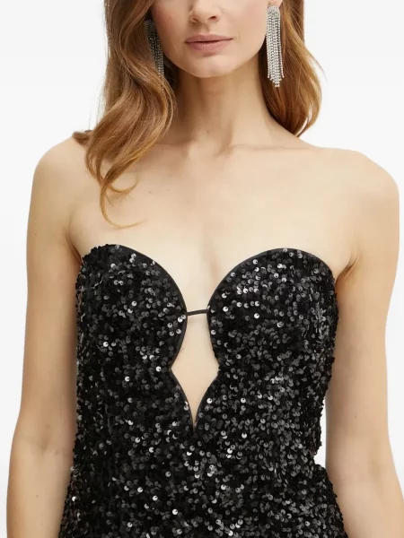 Rochie mini Bardot de costum negru
