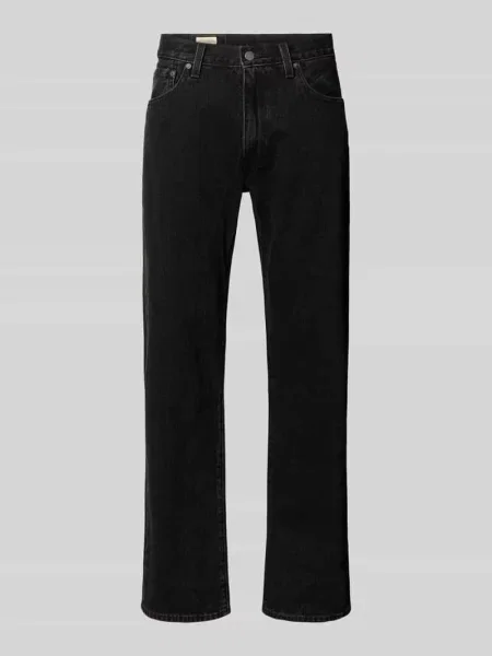 Spodnie Straight Leg Jeans z czystej bawełny model Levi's niebieskie