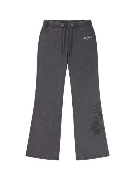 Ed Hardy Pantaloni gri grafit negru