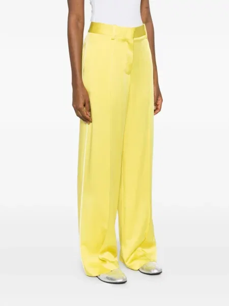 Pantaloni Jil Sander plisate verde