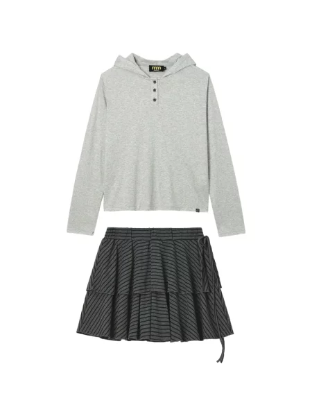 Fusta mini Mini Cream gri