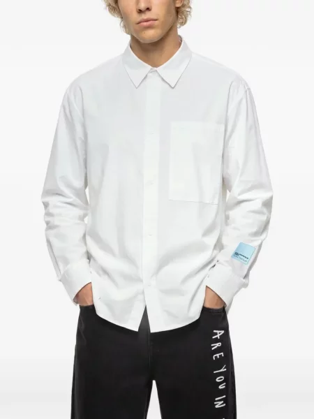 Puplin farmering Karl Lagerfeld Jeans fehér