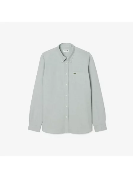 Lacoste Koszula Oxford O Regularnym Kroju biały