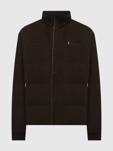 Вельветовый пуховик Stefano Ricci хаки