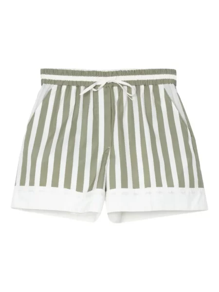Pantaloni scurți 3.1 Phillip Lim cu dungi verde