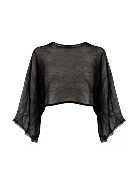 Bluzka Antonelli Firenze o krotszym kroju czarna