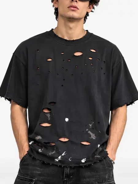 Tricou Warman zdrențuiți negru
