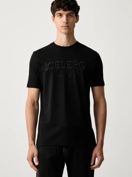 Iceberg tricou pentru bărbați din negru