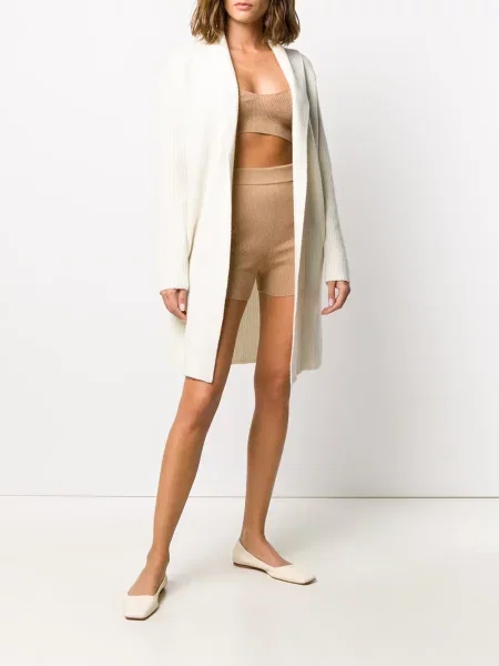 Kašmírový zkrácený žebrovaný top Cashmere In Love