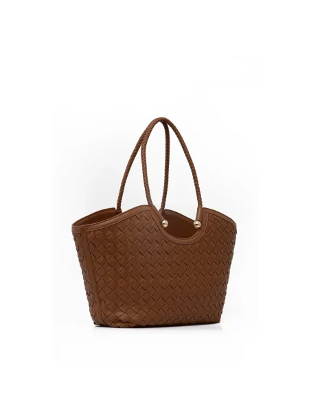 Twinset torebka shopper brązowa