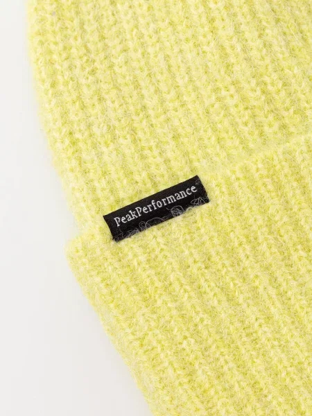 Peak Performance gyapjúval Woolblend Hat sapka sárga