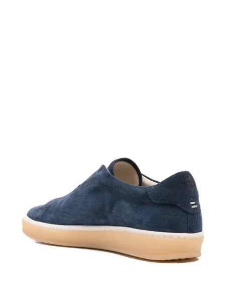 Sneakerși Eleventy din piele de căprioară slip-on albastru