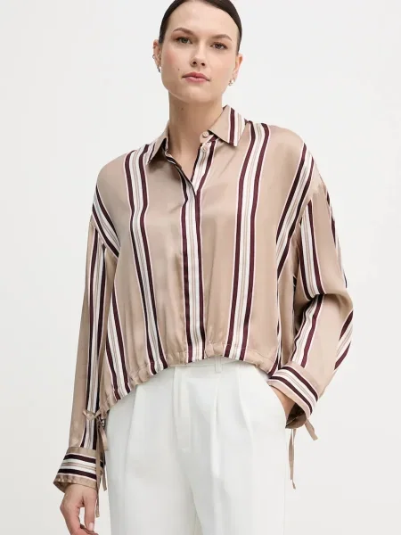 Marc Aurel cămașă cu guler clasic relaxed bej