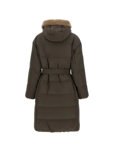 Matlasat geacă cu puf Brunello Cucinelli verde