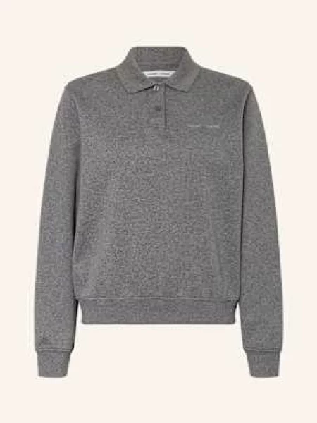 Koszulka Samsøe Samsøe Sadory Ls Polo Mid Grey Mel. M szare
