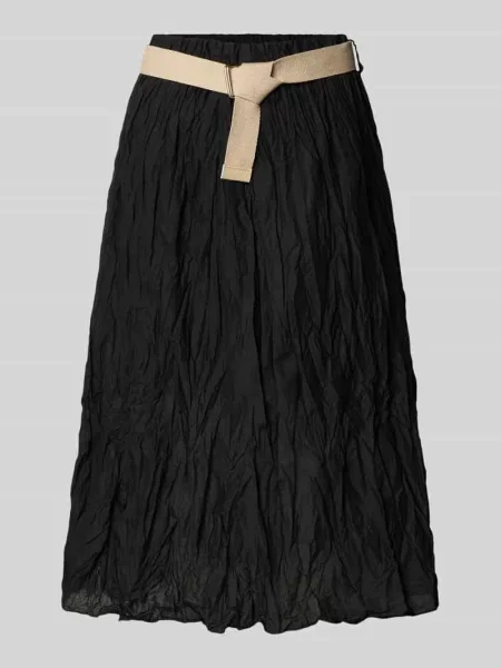 Spódnica midi z marszczeniami Zabaione czarna