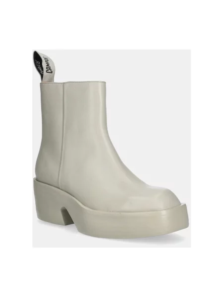 Buty do kostki Camper na platformie beżowe