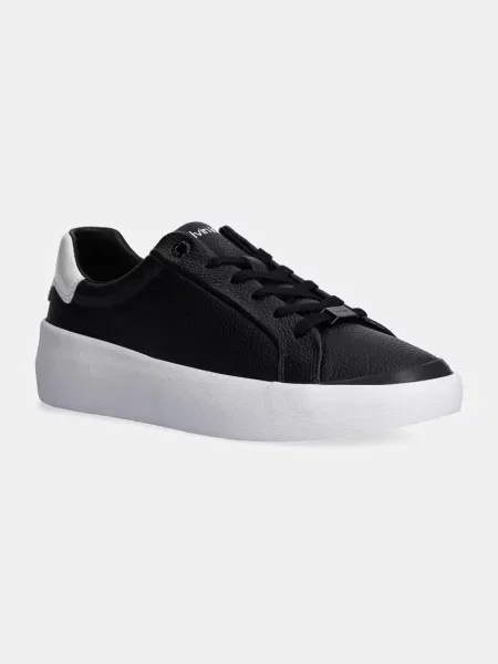 Кожени маратонки Calvin Klein VULC LACE UP LTH черно