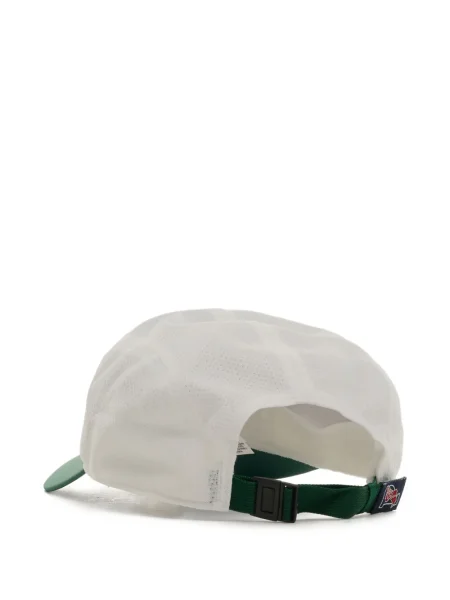 Krótka czapka z daszkiem Polo Ralph Lauren z twillu z nadrukiem brązowa