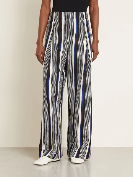 Hedvábné kalhoty Proenza Schouler bílé