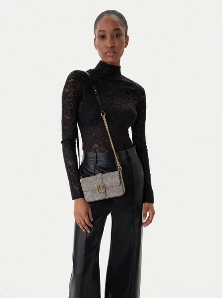PINKO Geantă Love One Slouchy Baby AI PCPL auriu