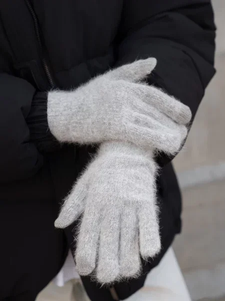 Without Рукавички сірий