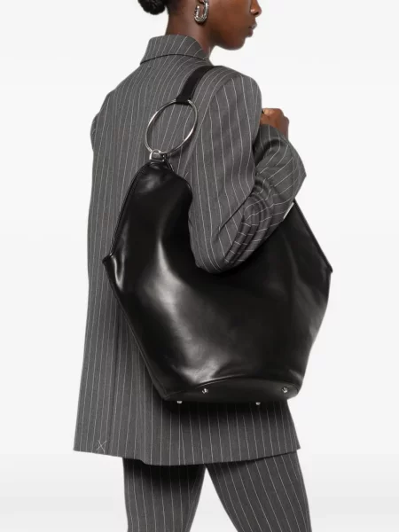 Inel Dondup din piele negru