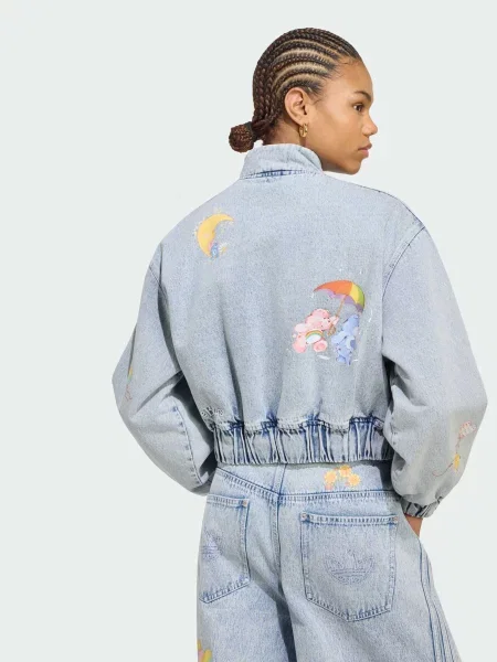 Джинсовая куртка Adidas серая