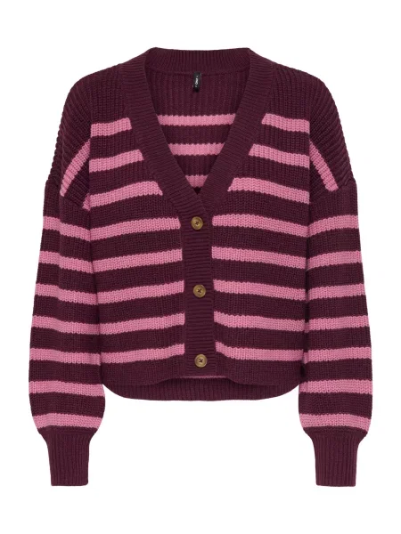 ONLY Geacă tricotată ONLCALLIE roz / vin roșu