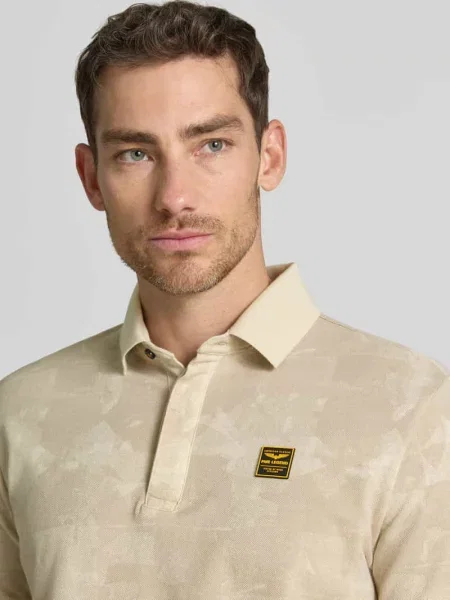 Koszulka polo o kroju slim fit z naszywką z logo Pme Legend biała