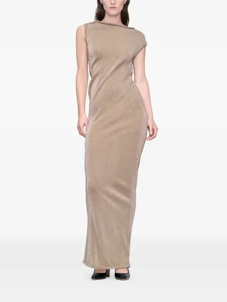 Rochie maxi Maison Margiela tricotate drapată