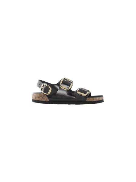 Sneakers Birkenstock Milano Big Buckle Natural Leather Patent High-Shine Black EUR 37 czarne
