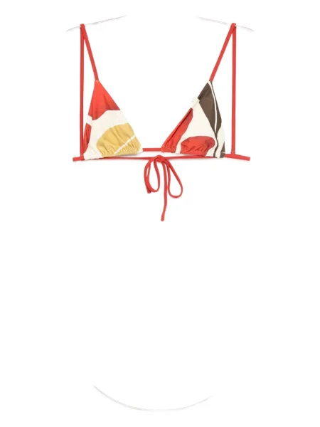 Bikini Sir. w kwiatki z nadrukiem czerwony