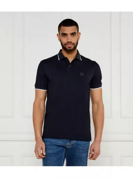 BOSS ORANGE Polo Passertip | pique portocaliu