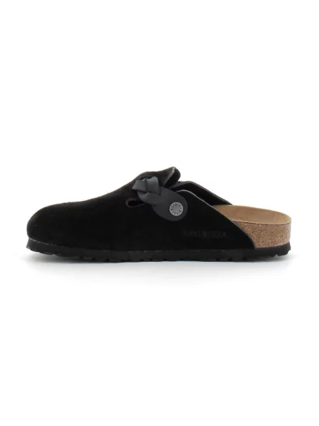 Klapki Birkenstock skórzane czarne