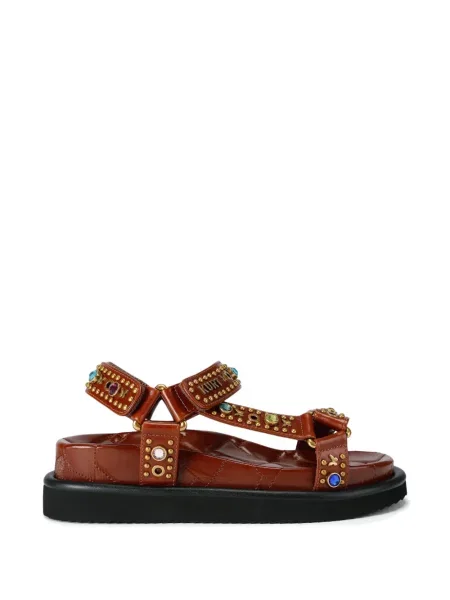 Сандали Kurt Geiger London с шипове кафяво