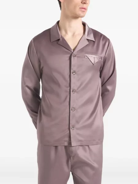 Saténová košile Manière De Voir hnědá