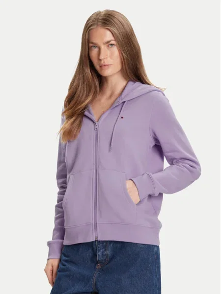 Tommy Jeans Bluză Flag violet