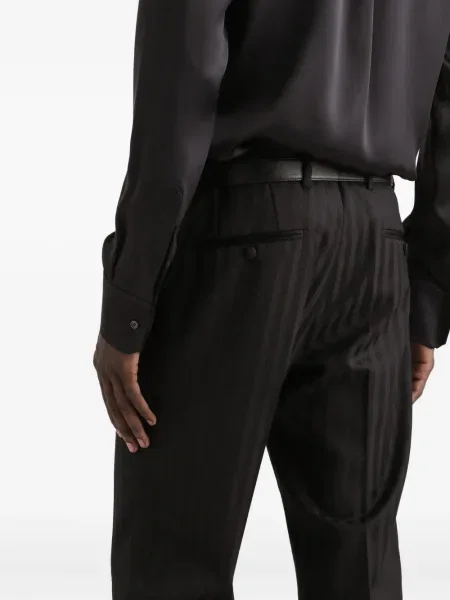 Pantaloni Dolce & Gabbana cu dungi negru