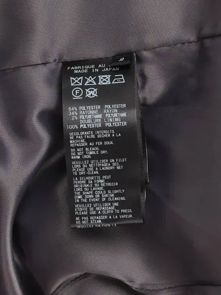 Cu centură sacou Yohji Yamamoto gri