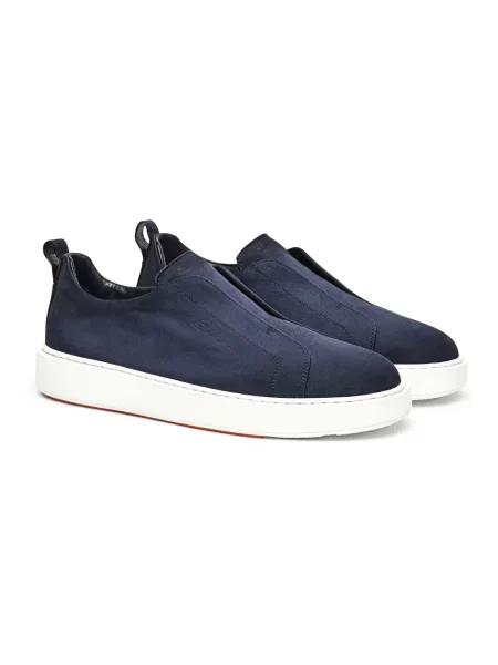Sneakersy Santoni niebieskie