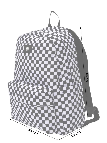VANS Rucsac OLD SKOOL / alb negru